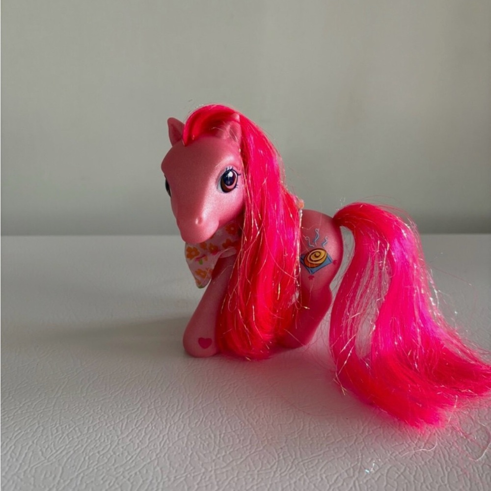 My Little Pony G3 Cinnamon Breeze Roll Pink Tinsel Brushable Hair MLP